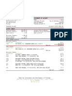 Vietnam BIDV Bank Statement