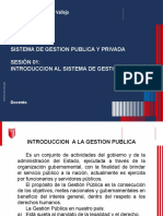 Sesion 1 - Introduccion Al Sistema de Gestion Publica