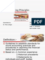 Accounting Principles: Submitted To-Dr. Meru Sehgal Submitted by - Sarabpreet Batra MBE - 1 Semester Roll Number - 8101