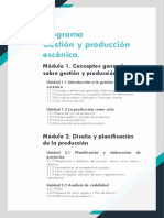 Programa - Gestión y Producción Escénica