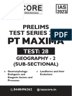 Test-28 (Geography-3) PDF