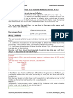 Investment Appraisal Taxation, Inflation