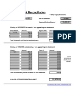 Per Bank Reconciliation