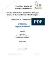 Informe de Compuestos de Coordinación