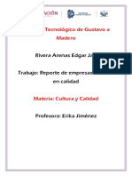 Reporte de Empresas Exitosas en Calidad