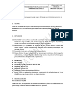 SIG-PR-100 Procedimiento Seguro para Trabajos Con Riesgo Electrico