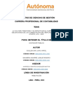 Facultad de Ciencias de Gestión Carrera Profesional de Contabilidad - Karol Guillen - Leslie Sanabria