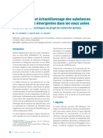 Prélèvement Et Échantillonnage Des Substances Prioritaires Et Émergentes Dans Les Eaux Usées