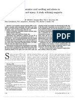 Hypertonic Saline Attenuates Cord Swelling and Edema in Experimental Cord Injury - Experimental (2009) PDF