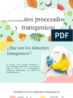 Alimentos Procesados y Transgénicos