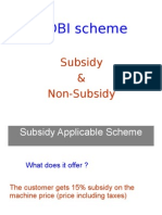 SIDBI Scheme: Subsidy & Non-Subsidy