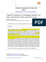 Cognitive Strategies For Developing Students' Rea-Ding Comprehension Skills Using Short Stories