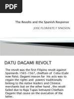 The Revolts and Spanish Response