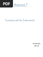 Surveying and Its Instruments