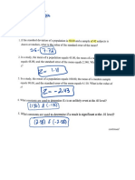 Hypthesis Testing I Problem Set Z