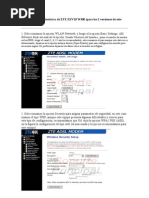 Configuración Inalámbrica de ZTE ZXV10 W300