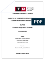 Tarea Academica - Derecho Registral y Notarial