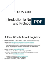 TCOM 500 Introduction To Networks and Protocols