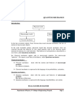 Unit IV.1.Quantum Mechanics