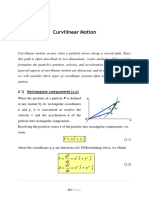 2 - Chapter Two - Curviilinear Motion