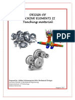 Machine Elements 2 Course Material