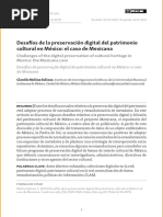 Desafíos de La Preservación Digital Del Patrimonio Cultural en México El Caso de Mexicana - 2023 - Molina Salinas