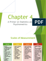 Chapter 4 - Measurement and Statistics