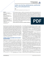 Association of Cannabis Use During Adolescence, Prefrontal CB1 Receptor Signaling, and Schizophrenia.