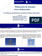 1.4 Tarifas de Suministro en Tensiones de Media y Baja Tensión