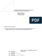 Using AMOS To Estimate Composite Reliability McDonald's Omega