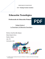 La Tecnología y La Educación Tecnológica