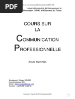 Cours Integral Sur La Communication Professionnelle