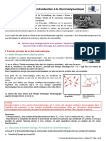 P9 - Introduction À La Thermodynamique