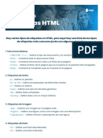 Guía Rápida de Etiquetas HTML