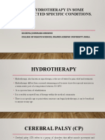 Hydrotherapy in Some Physiotherapy Cases