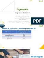 Metodologias Curso de Ergonomia IX Semestre Ingenieria Industrial