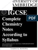 IGCSE Chemistry Notes