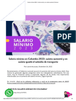 Salario Mínimo 2023 - Cuánto Subirá y en Cuánto Quedará - Poliverso