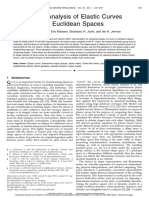 Shape Analysis of Elastic Curves in Euclidean Spaces