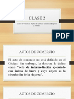 Clase 2, Actos y Sujetos