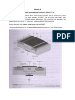 Metal Oxide Semiconductor Transistors