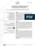 Construção e Validação de Cartilha Educativa Sobre Cuidados para Crianças Com Gastrostomia