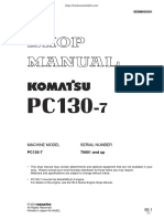 Komatsu PC130-7 Hydraulic Excavator Service Manual