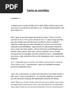 Carta As Coríntios