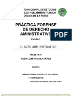 Ensayo Práctica Forense de Derecho Aministrativo Maegr