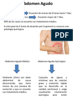 Abdomen Agudo - Semiología