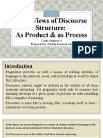 Discourse A Process or A Product