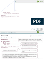 Python - Objective 08 Learn How To Use Arrays and Lists Workbook