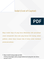 Biaya Modal Cost of Capital