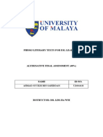 PIB3013 Alternative Assessment